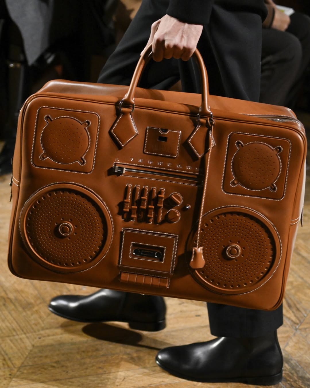 Hermès turns up nostalgia with boombox bag in Fall Winter 2026